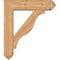 Ekena Millwork Funston Arts and Crafts Smooth Bracket w/ Offset Brace, Western Red Cedar, 7 1/2"W x 30"D x 34"H BKT0806X30X34FST03SWR - alternate 2